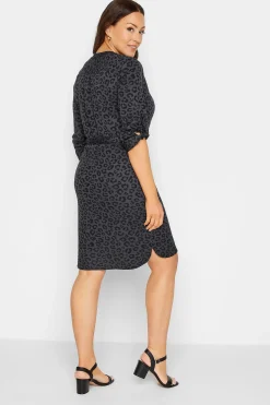 M&Co Womens M&Co Black Tie Detail Tunic Dress