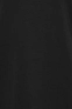 M&Co Womens M&Co Black Turtle Neck Long Sleeve Cotton Blend Top