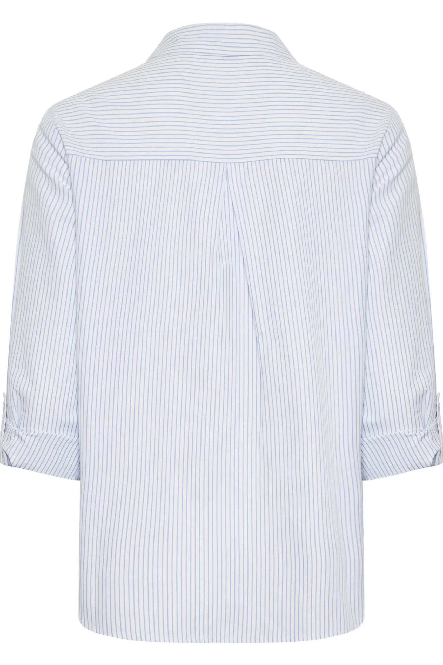 M&Co Womens M&Co Blue & White Striped Shirt