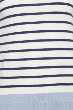 M&Co Womens M&Co Blue & White Stripe Jumper