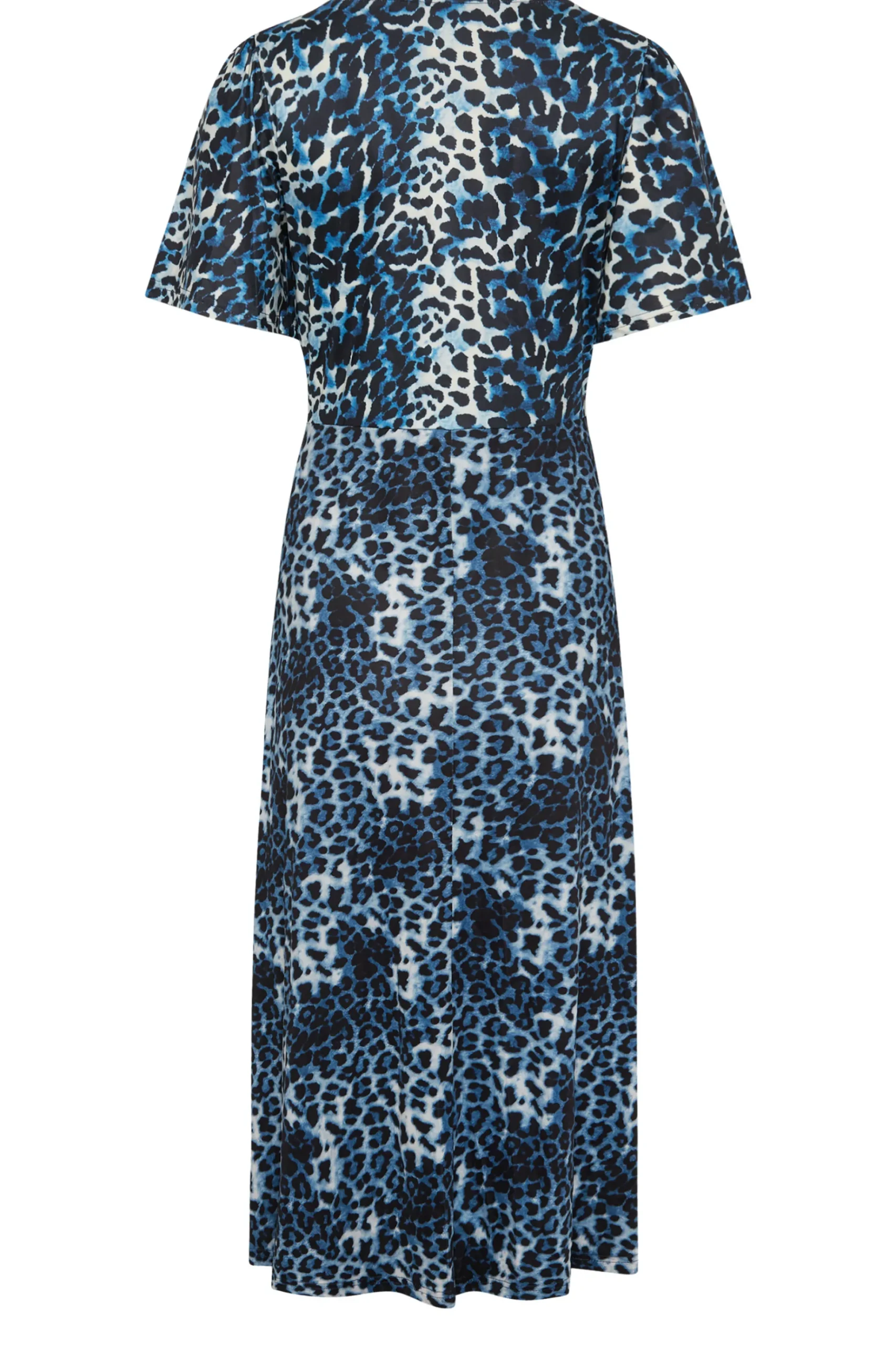 M&Co Womens M&Co Blue Animal Print Midi Dress