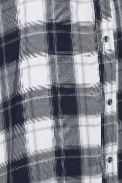 M&Co Womens M&Co Blue Check Print Shirt
