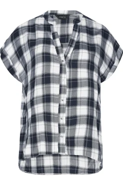 M&Co Womens M&Co Blue Check Print Shirt