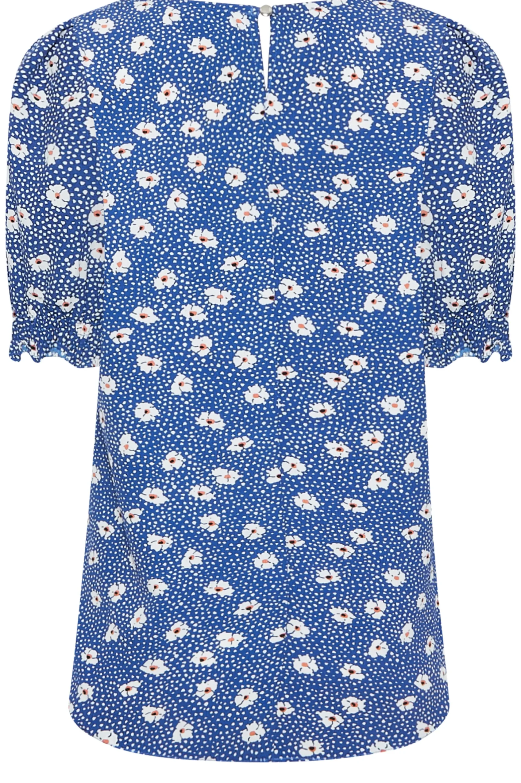 M&Co Womens M&Co Blue Daisy Print Blouse
