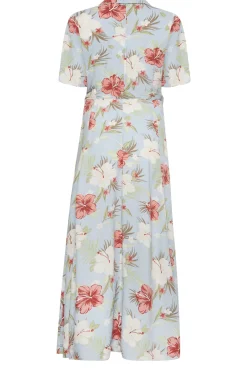 M&Co Womens M&Co Blue Floral Print Shirt Dress