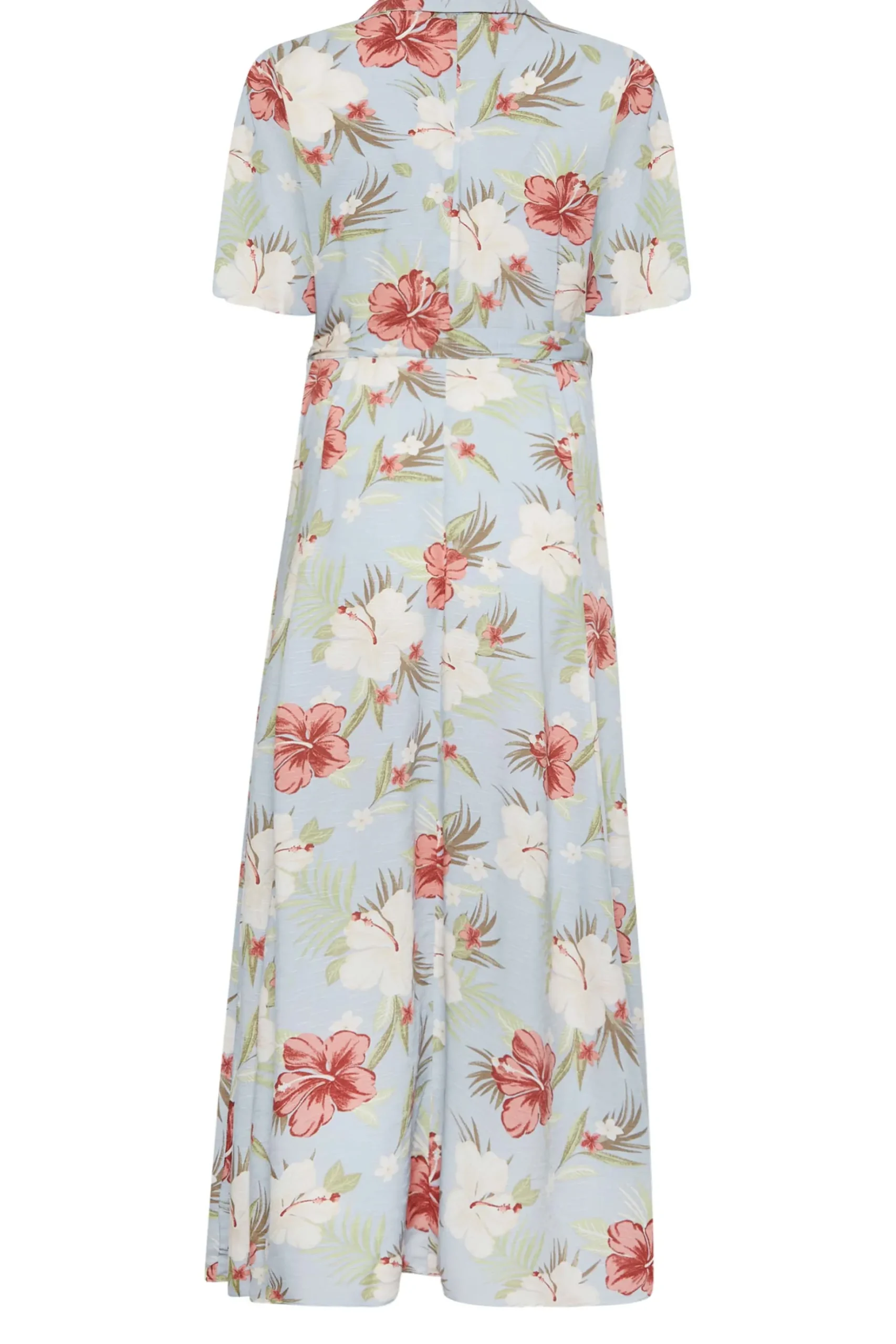 M&Co Womens M&Co Blue Floral Print Shirt Dress
