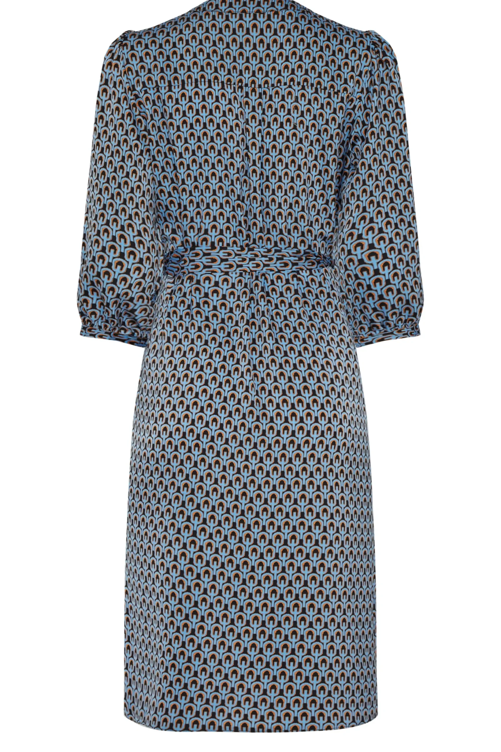 M&Co Womens M&Co Blue Geometric Print Tunic Dress