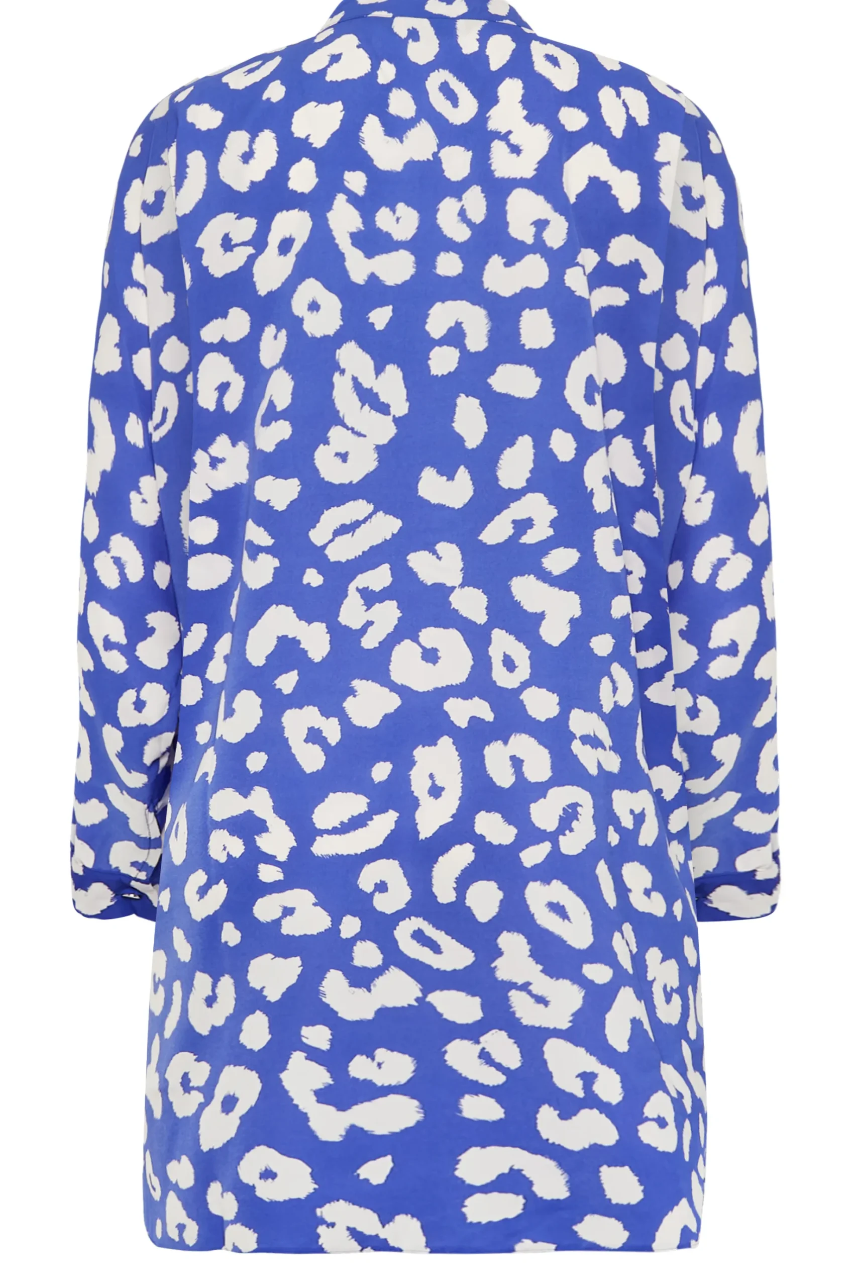 M&Co Womens M&Co Blue Leopard Print Blouse