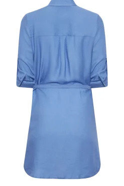 M&Co Womens M&Co Blue Tie Waist Blouse