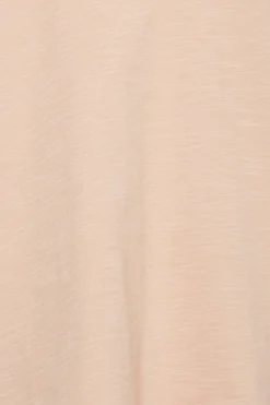 M&Co Womens M&Co Blush Pink Collared Long Sleeve Cotton Top