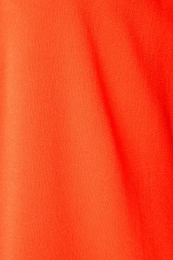 M&Co Womens M&Co Bright Orange Statement Button Tab Sleeve Shirt