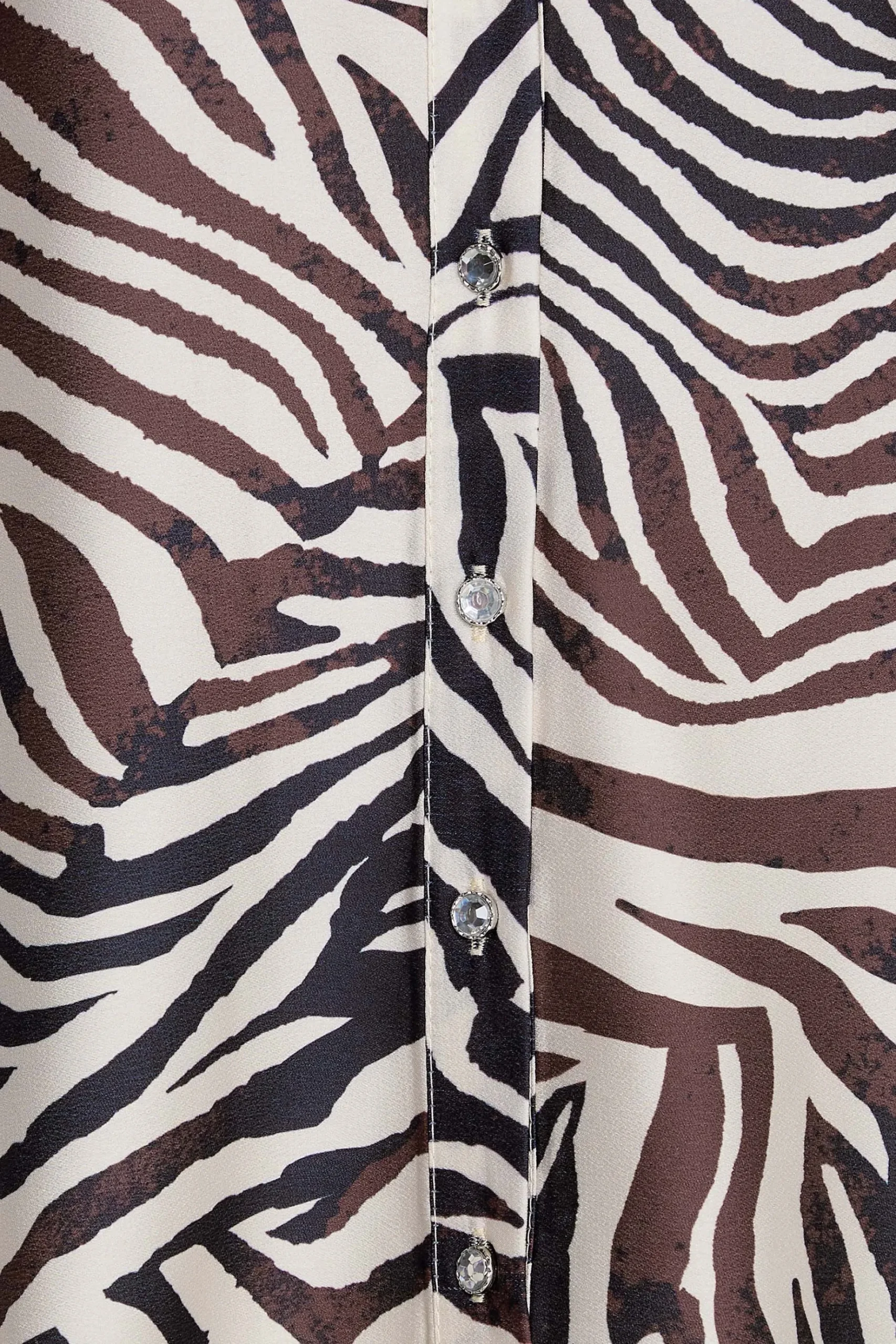 M&Co Womens M&Co Brown Animal Print Shirt