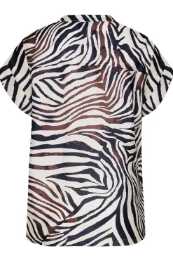 M&Co Womens M&Co Brown Animal Print Shirt