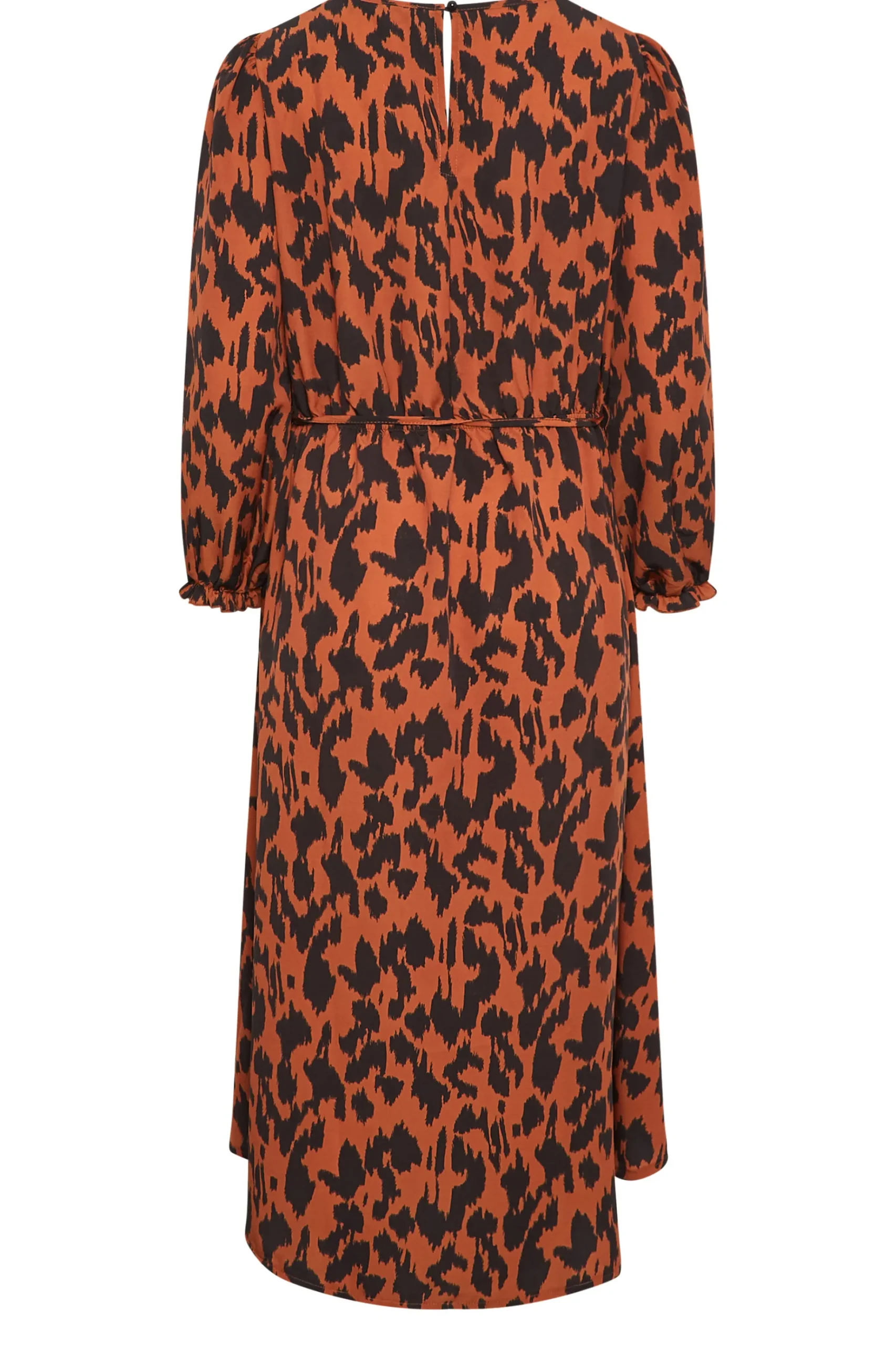 M&Co Womens M&Co Brown Leopard Print Smock Dress
