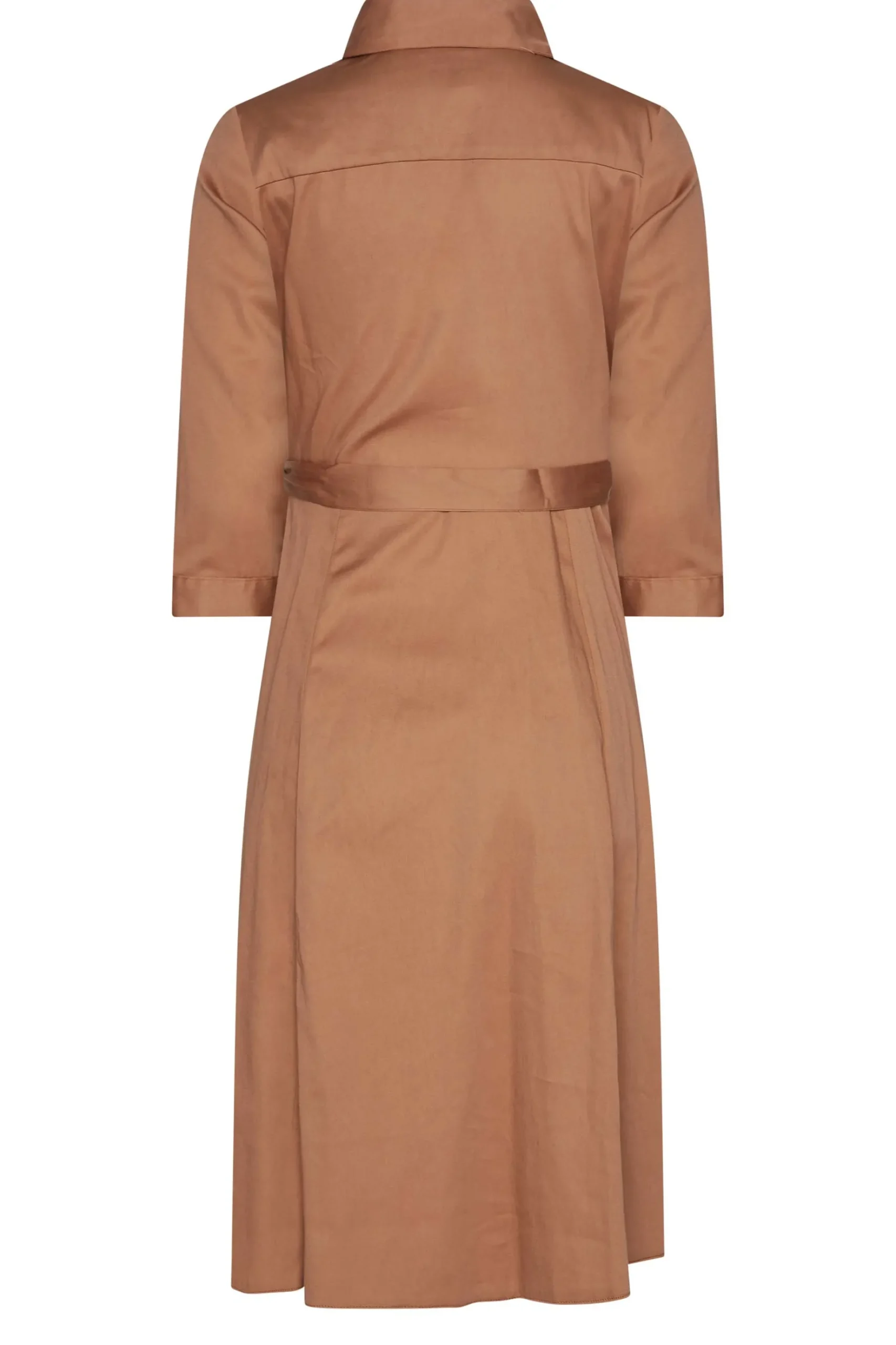 M&Co Womens M&Co Brown Tie Waist Shirt Dress