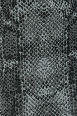 M&Co Womens M&Co Charcoal Grey Snake Print Keyhole Blouse