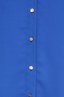 M&Co Womens M&Co Cobalt Blue Button Through Tunic Shirt