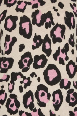 M&Co Womens M&Co Cream & Pink Animal Print Jumper