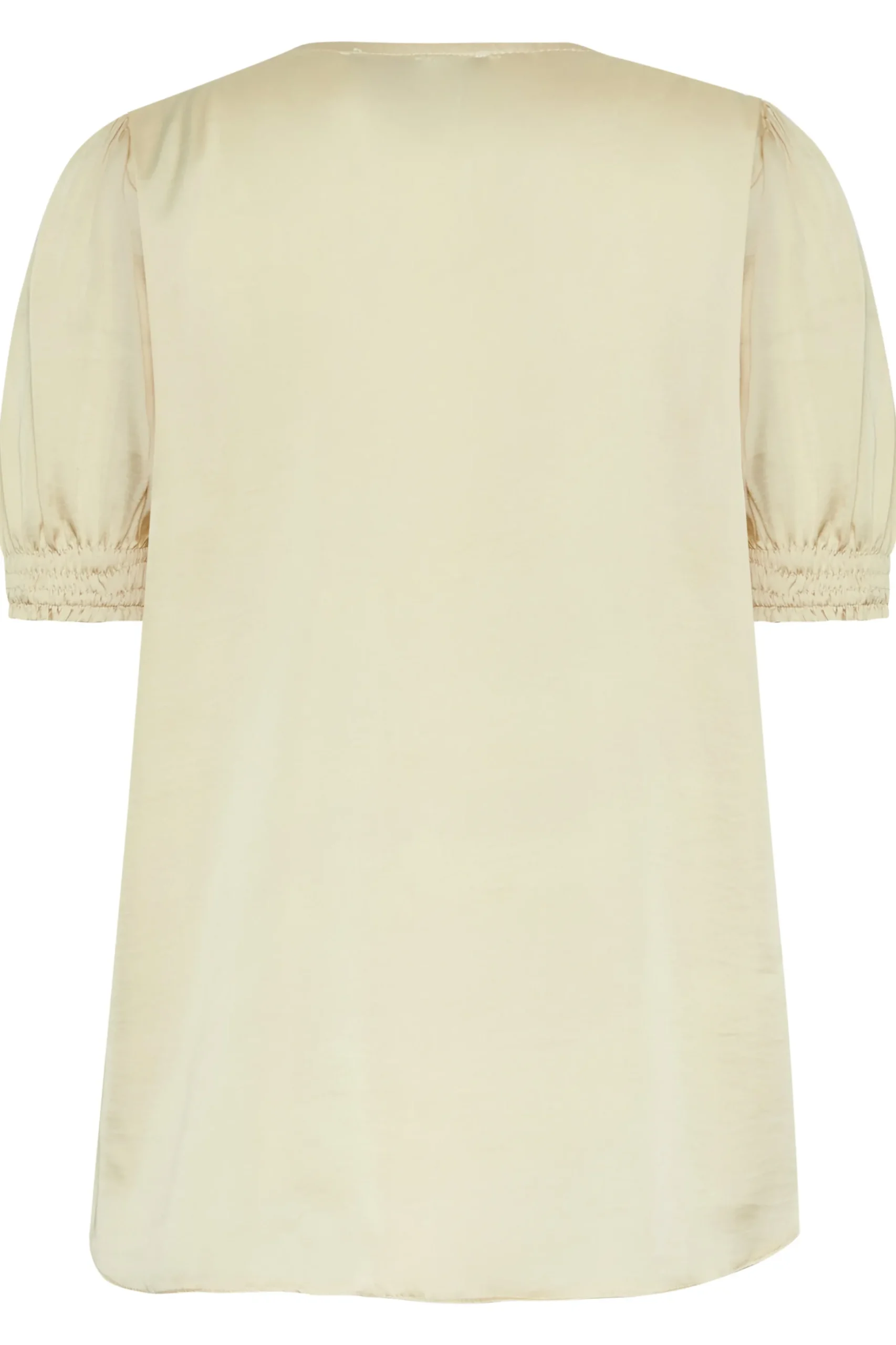 M&Co Womens M&Co Cream Frill Satin Blouse