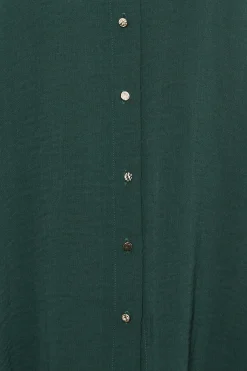 M&Co Womens M&Co Dark Green Tie Back Tunic Shirt