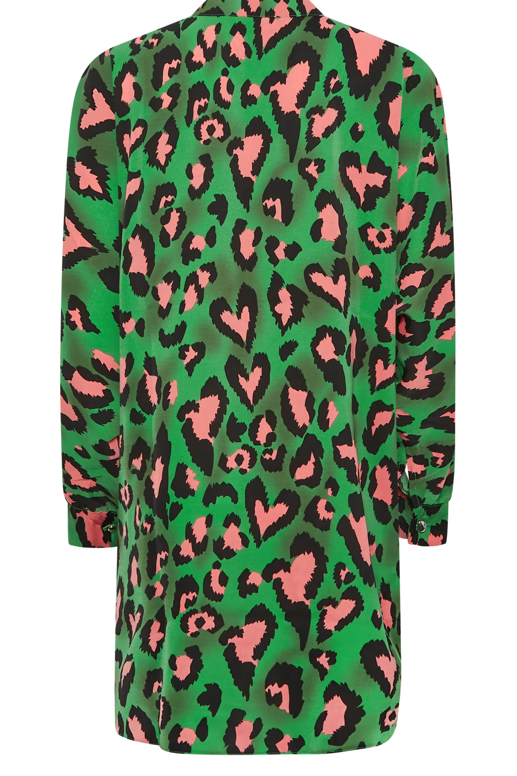 M&Co Womens M&Co Dark Green Leopard Print Blouse