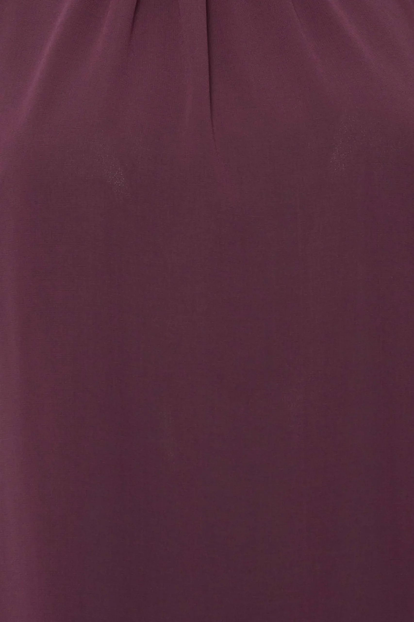 M&Co Womens M&Co Dark Purple High Neck Frill Sleeve Blouse