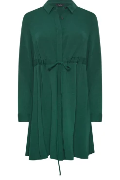 M&Co Womens M&Co Emerald Green Tie Waist Tunic Shirt