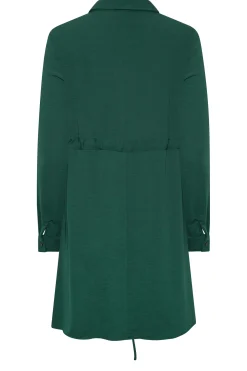 M&Co Womens M&Co Emerald Green Tie Waist Tunic Shirt