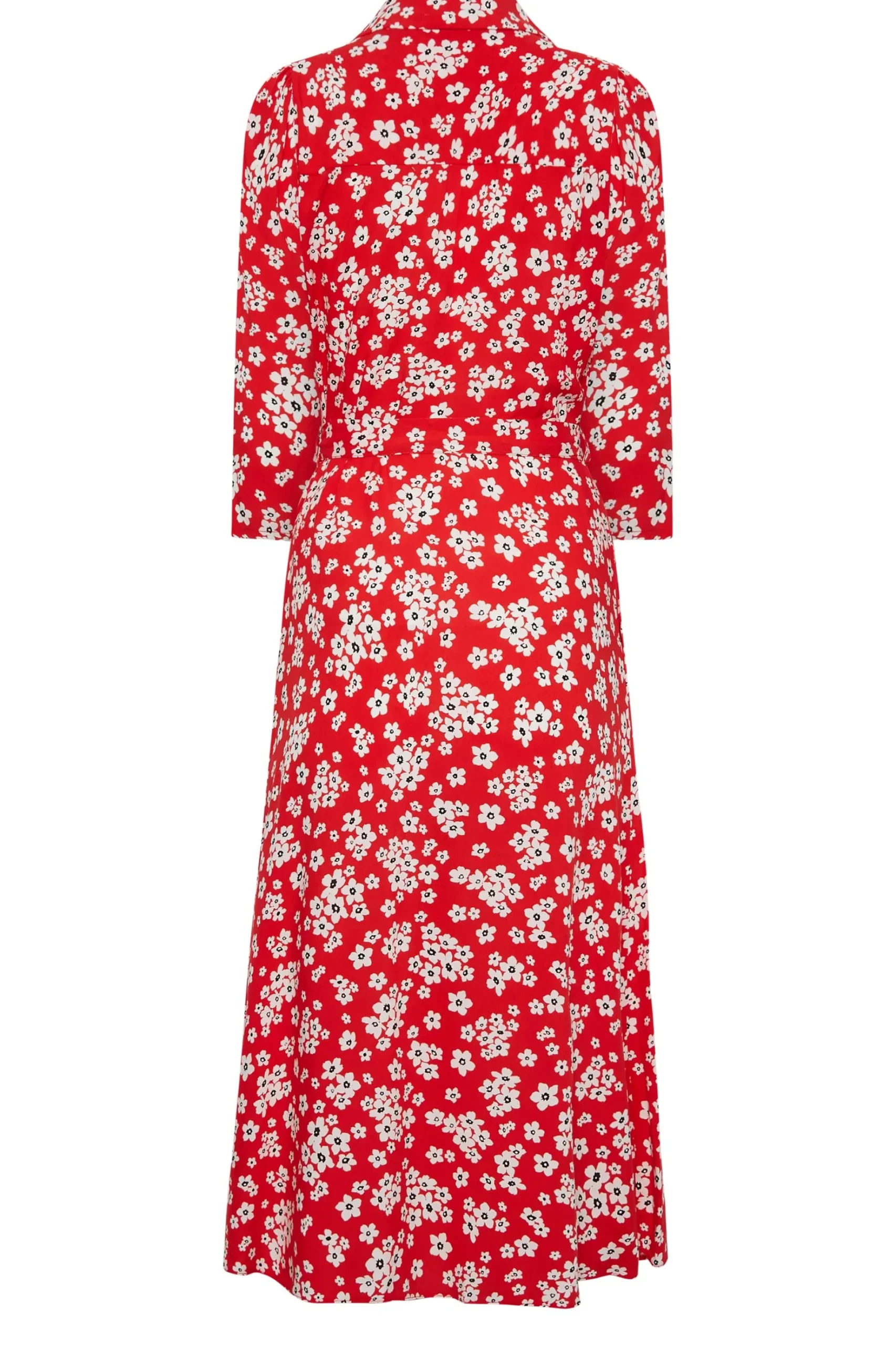M&Co Womens M&Co Floral Print Button Through Midi Dress