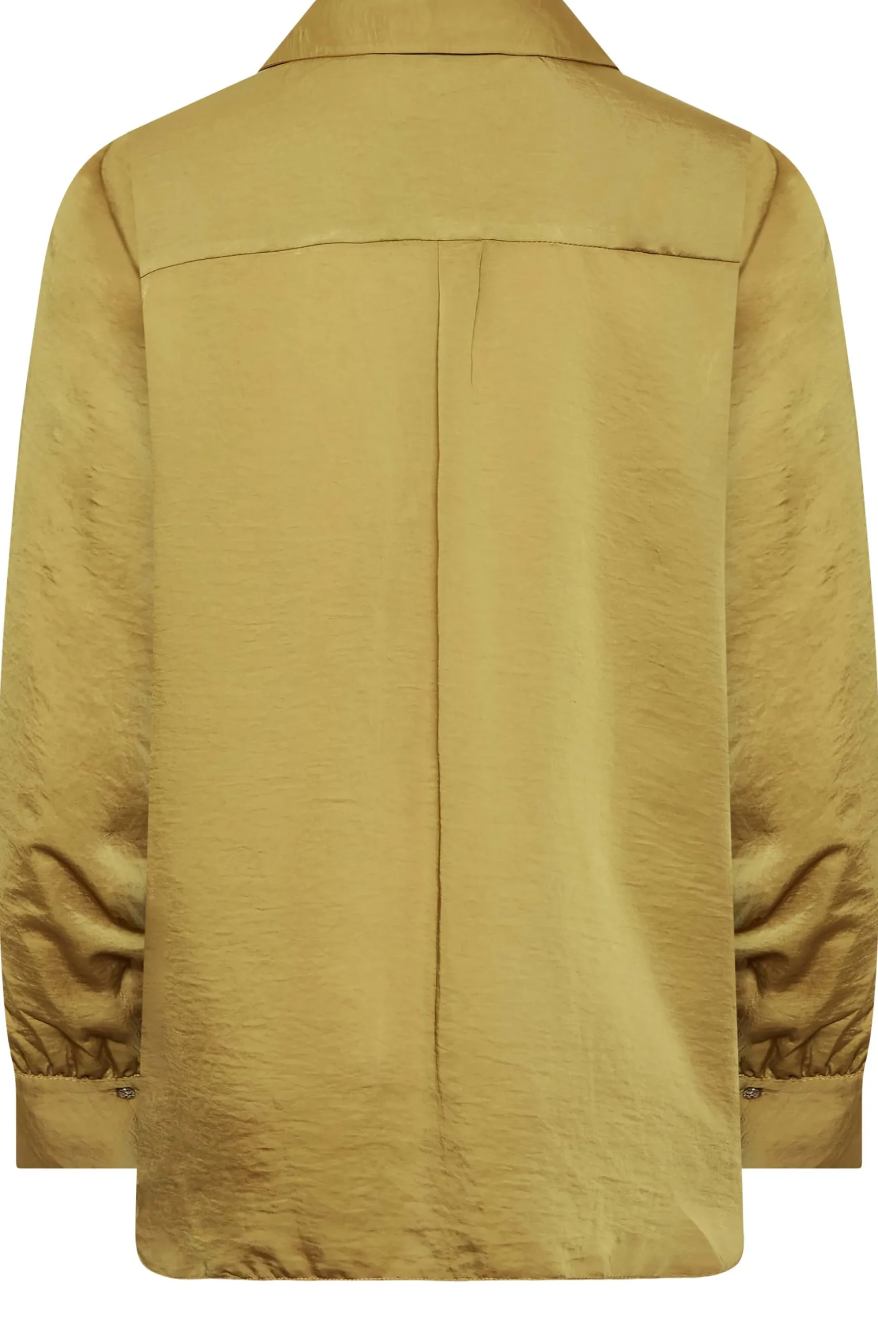 M&Co Womens M&Co Gold Satin V-Neck Blouse