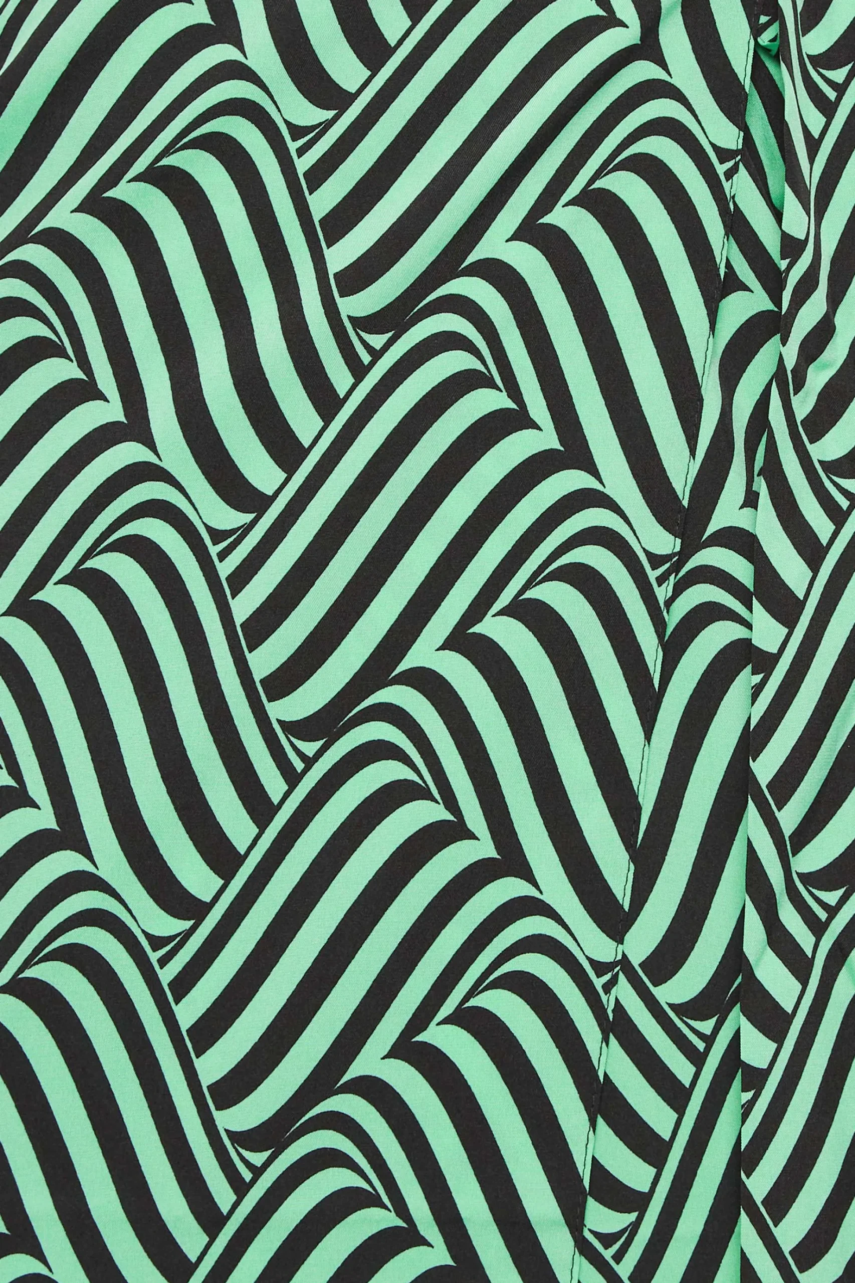 M&Co Womens M&Co Green Abstract Stripe Wrap Dress
