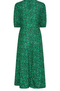 M&Co Womens M&Co Green Animal Print Dress