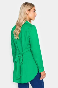 M&Co Womens M&Co Green Button Through Tunic Shirt