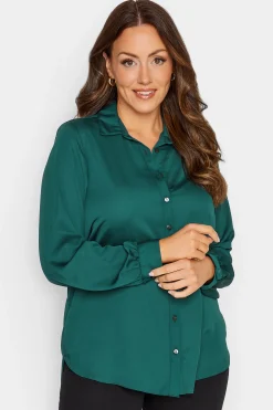 M&Co Womens M&Co Green Button Through Shirt