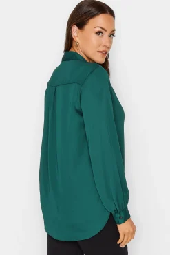 M&Co Womens M&Co Green Button Through Shirt
