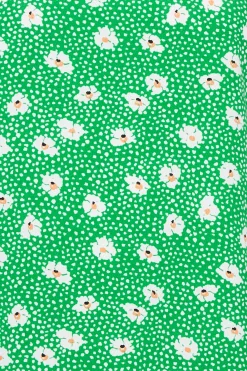 M&Co Womens M&Co Green Daisy Print Blouse