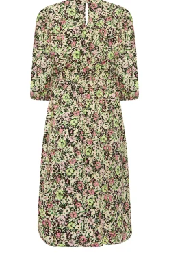 M&Co Womens M&Co Green Floral Print Midi Dress