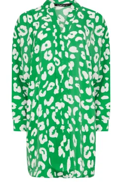 M&Co Womens M&Co Green Leopard Print Blouse
