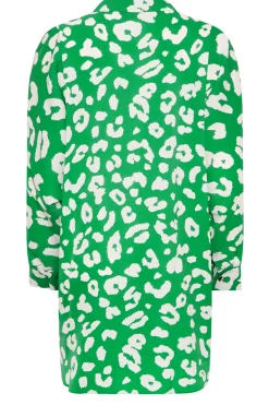 M&Co Womens M&Co Green Leopard Print Blouse