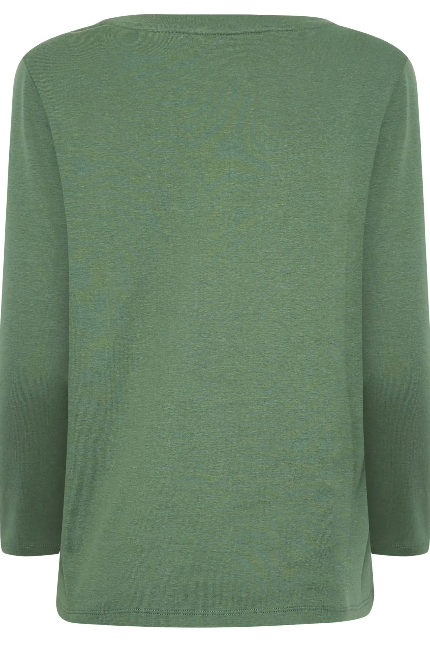 M&Co Womens M&Co Green Long Sleeve Cotton Blend Top