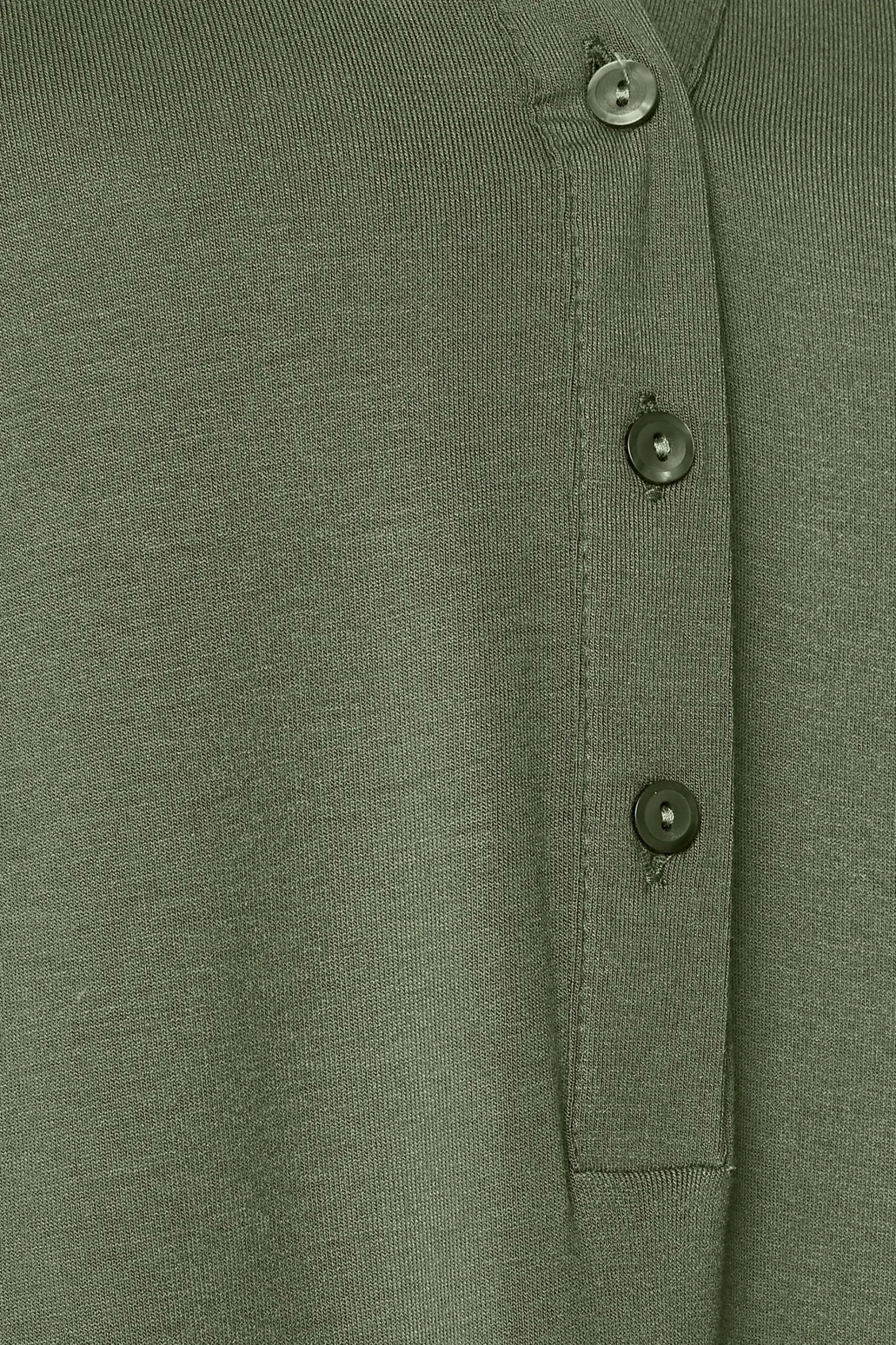 M&Co Womens M&Co Green Placket Jersey Shirt