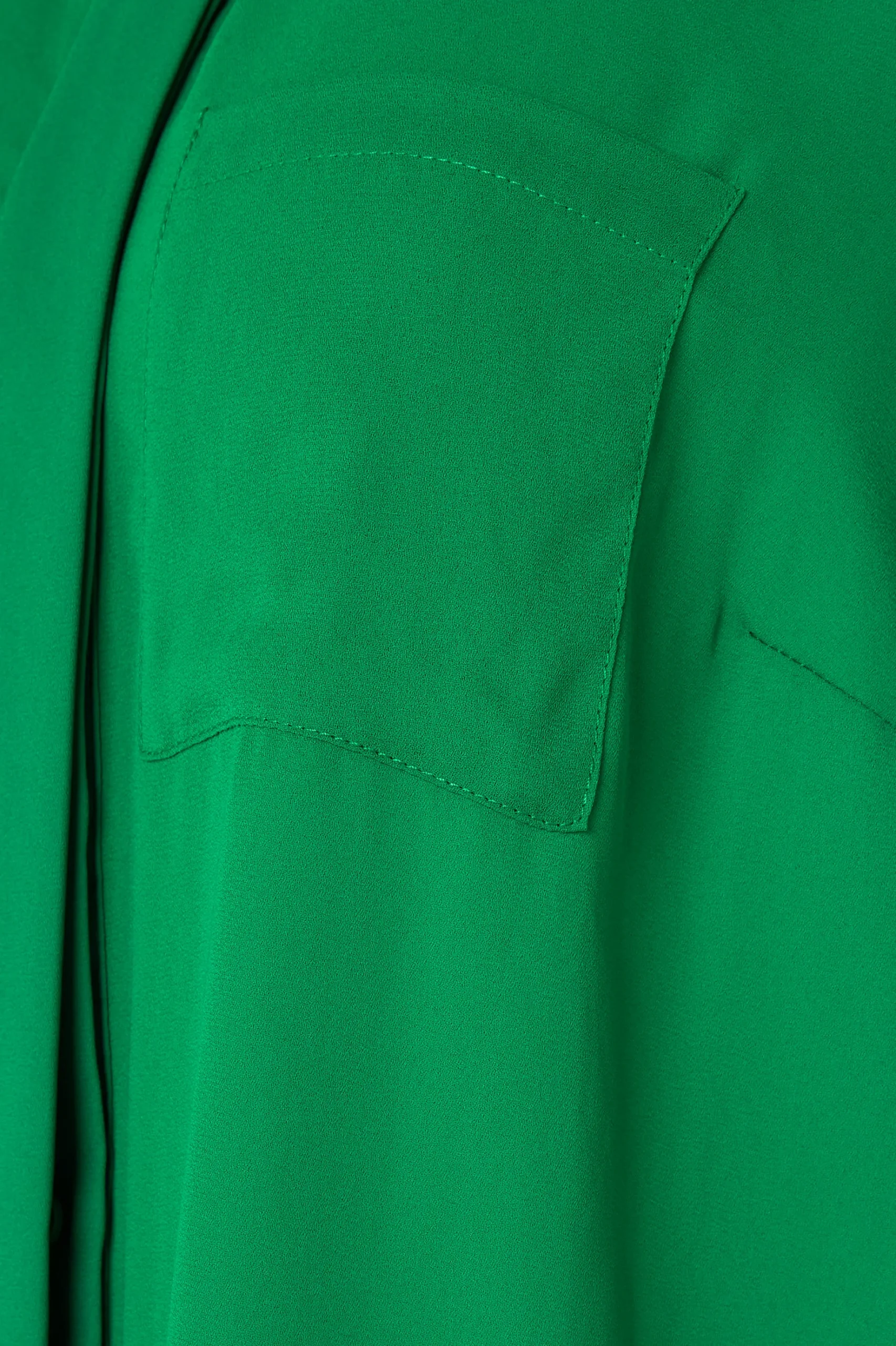 M&Co Womens M&Co Green Satin Contrast Panel Shirt