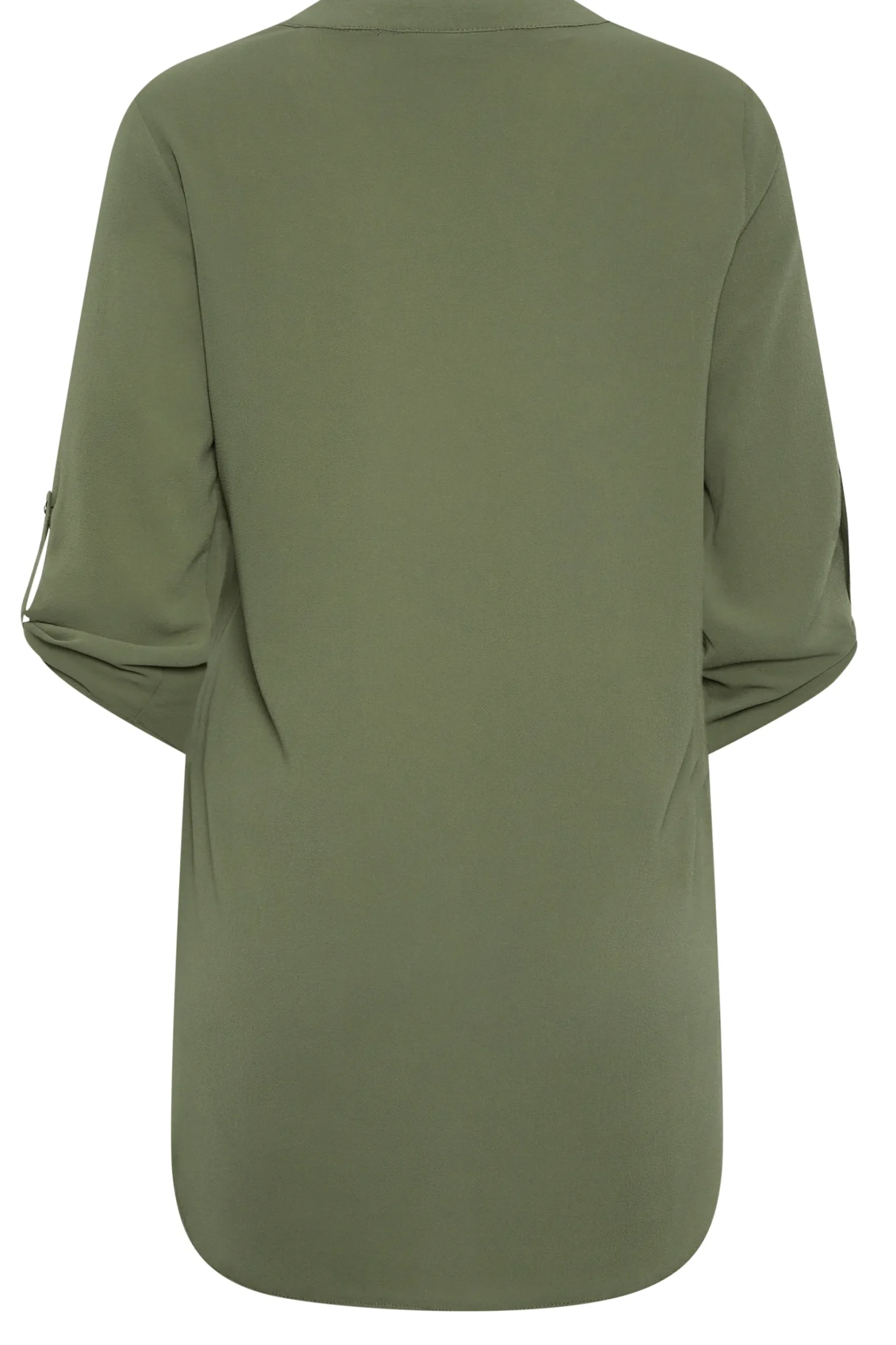 M&Co Womens M&Co Green Statement Button Tab Sleeve Shirt