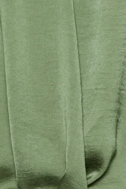 M&Co Womens M&Co Green Wrap Front Blouse