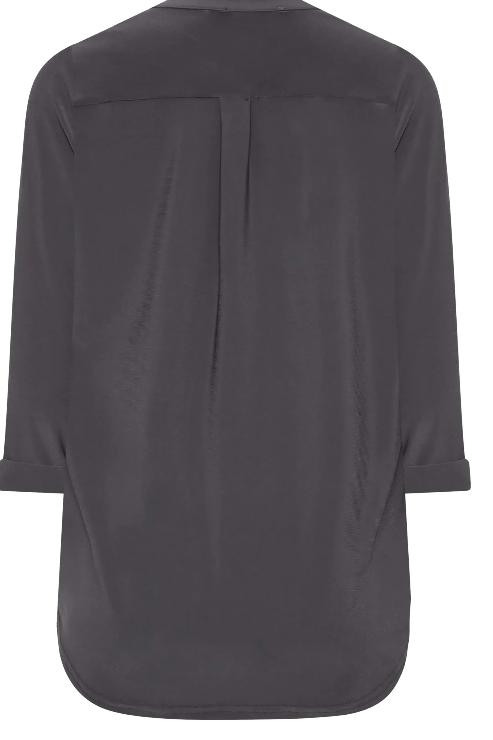 M&Co Womens M&Co Grey Half Placket Jersey Shirt