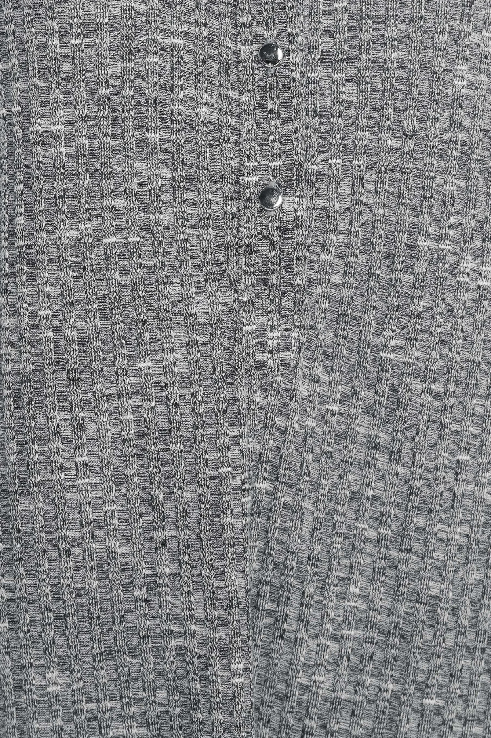 M&Co Womens M&Co Grey Marl Half Placket Jersey Shirt