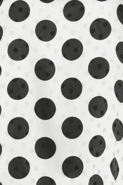 M&Co Womens M&Co Grey Spot Print Halterneck Blouse
