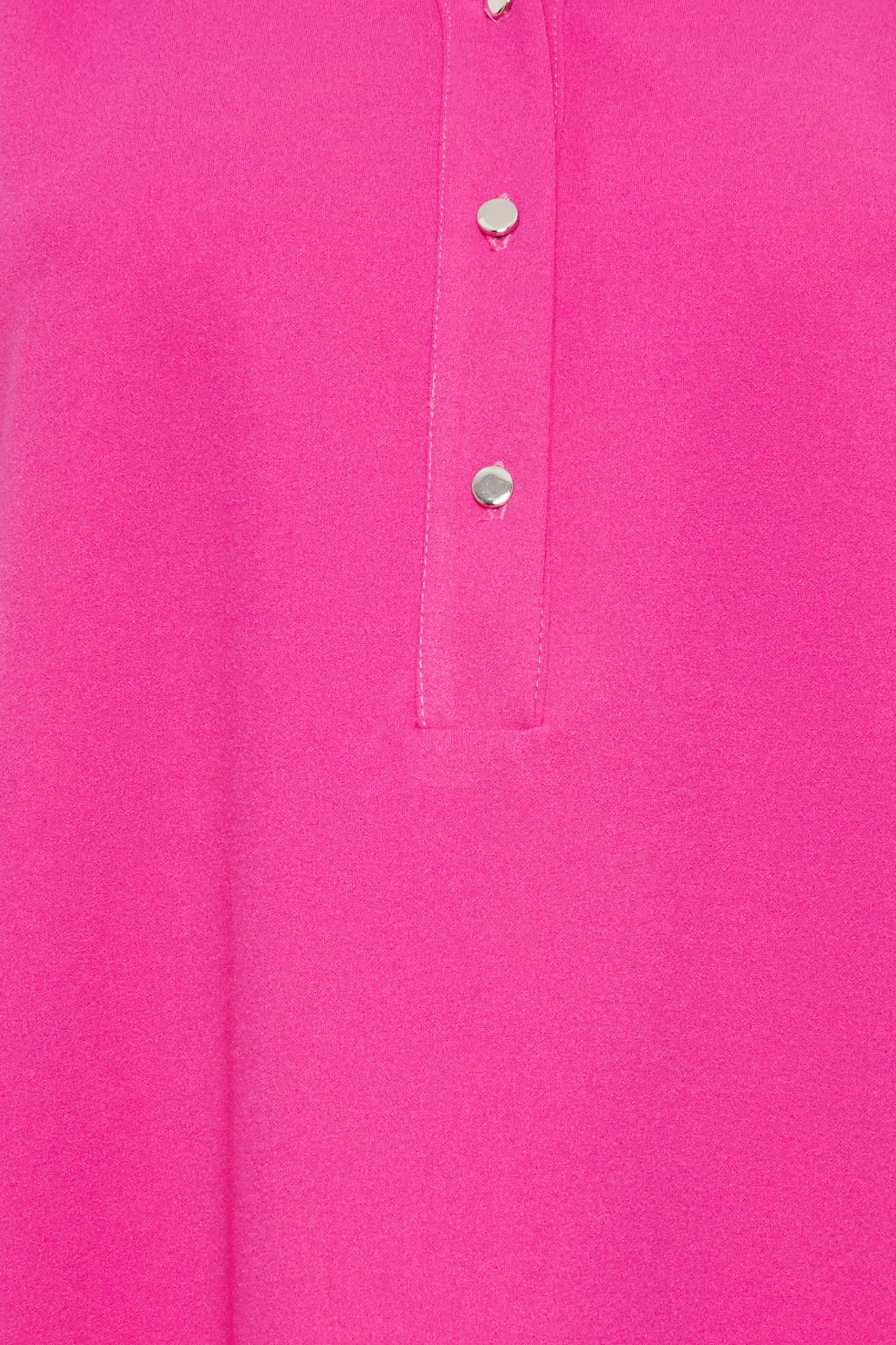 M&Co Womens M&Co Hot Pink Half Placket Jersey Shirt