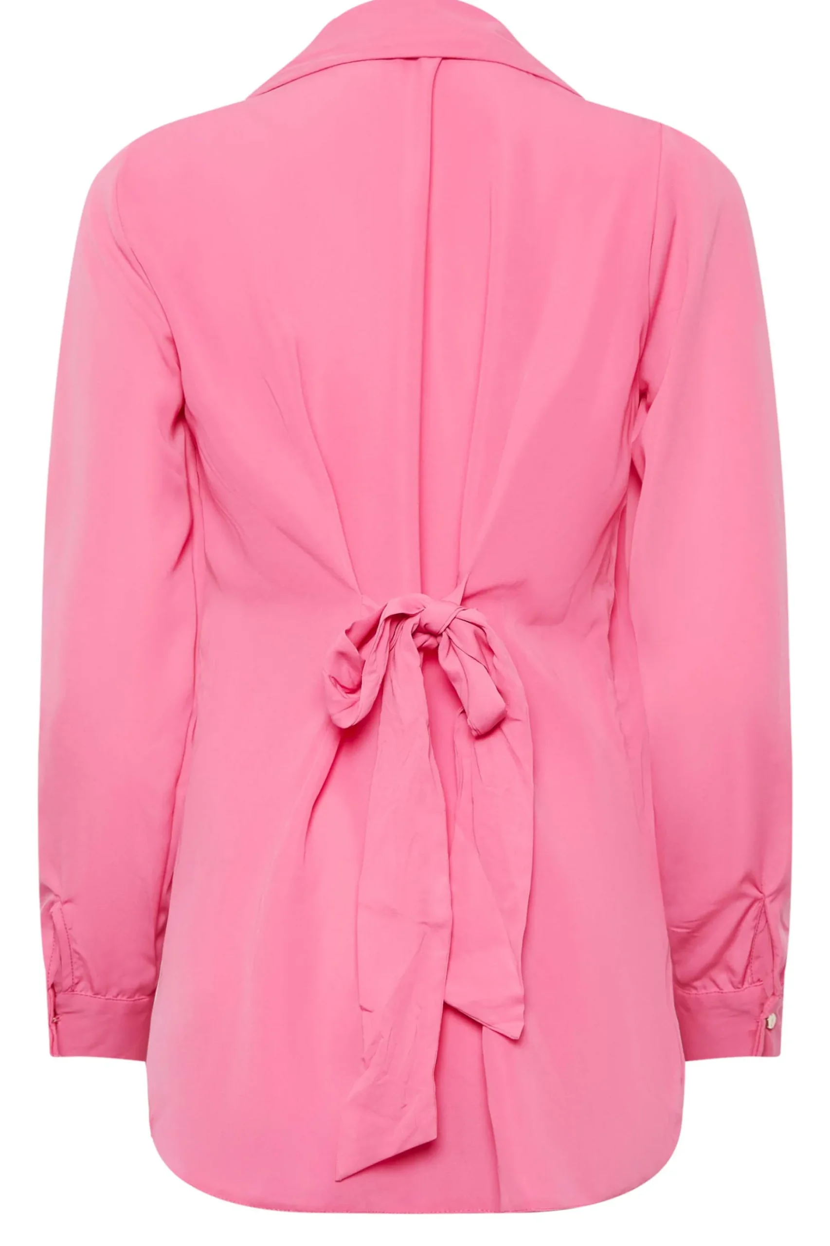 M&Co Womens M&Co Hot Pink Tie Waist Tunic Shirt