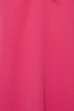 M&Co Womens M&Co Hot Pink V-Neck Collared Blouse